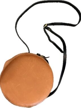 Leather Round Crossbody